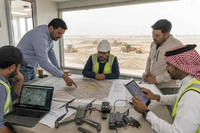 Construction Drone Surveying Saudi Arabia: Faster Site Capture, Clear ROI, and a Practical GACA Compliance Map