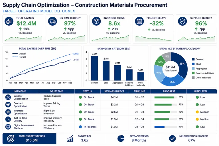 Supply Chain Optimization for Construction Materials
