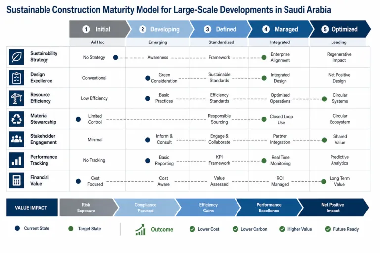 Sustainable Construction Solutions for Large-Scale Development in Saudi Arabia