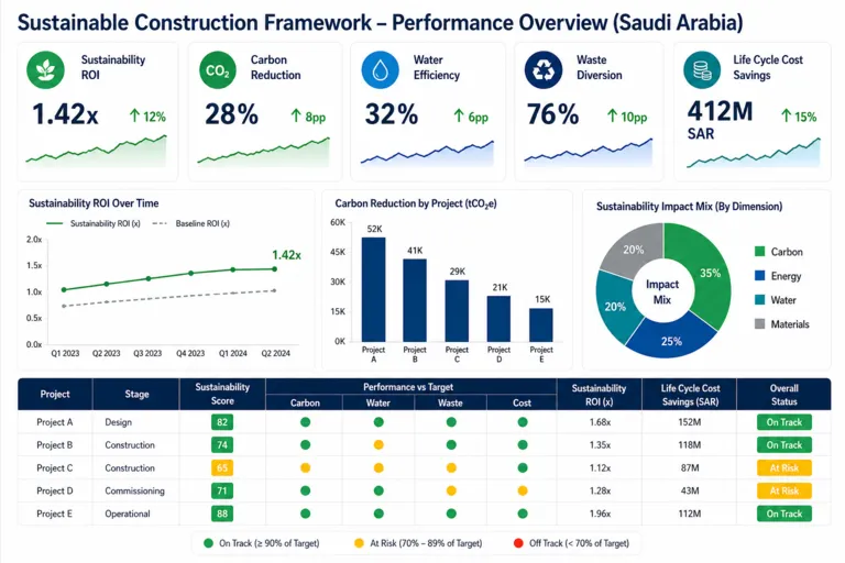 Sustainable Construction Solutions for Large-Scale Development in Saudi Arabia