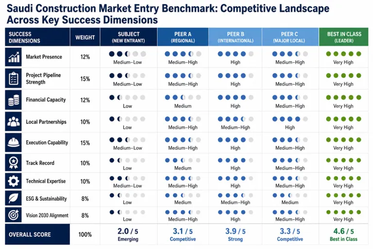 Saudi Construction Market Research Supporting Data-Driven Market Entry