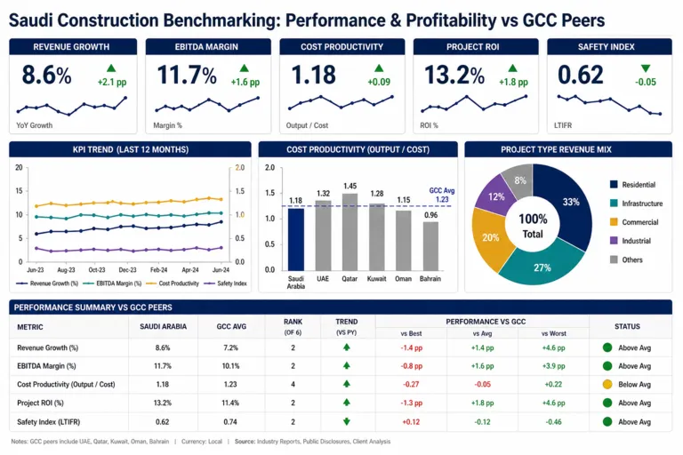 Saudi Construction Benchmarking to Improve Performance and Profitability