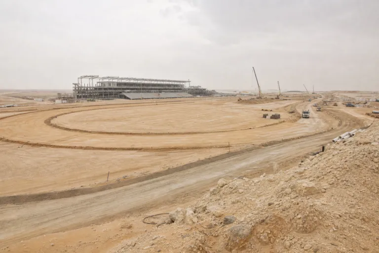 Inside Qiddiya’s Landmark Racecourse Build: Qiddiya Racecourse Construction Contract Saudi Arabia Contractor Map