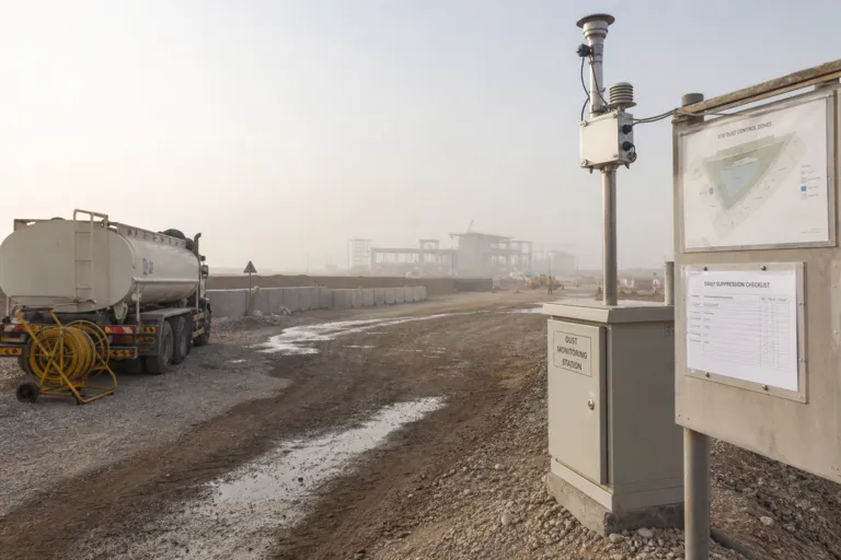 Clearing the Air: Construction Site Dust Control for Healthier Air Quality in Saudi Sandstorm Season