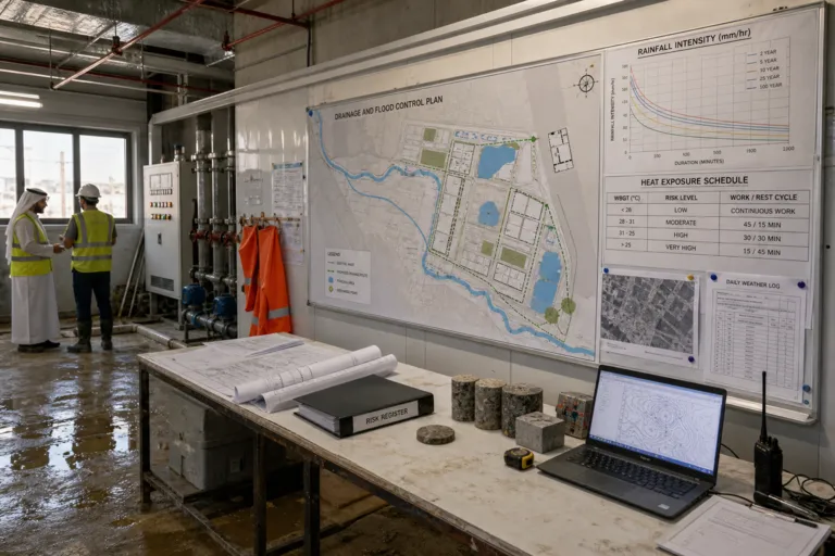 Pricing Heat and Flood After 2026: Why Climate Risk Assessment Belongs in Every Saudi Construction Project Business Case