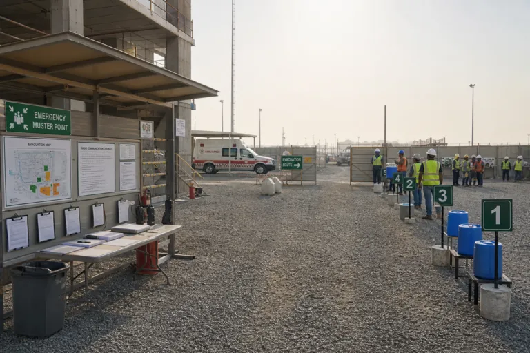 Sites Under Threat: Crisis-ready Evacuation Planning for Saudi Construction Workforces in 2026